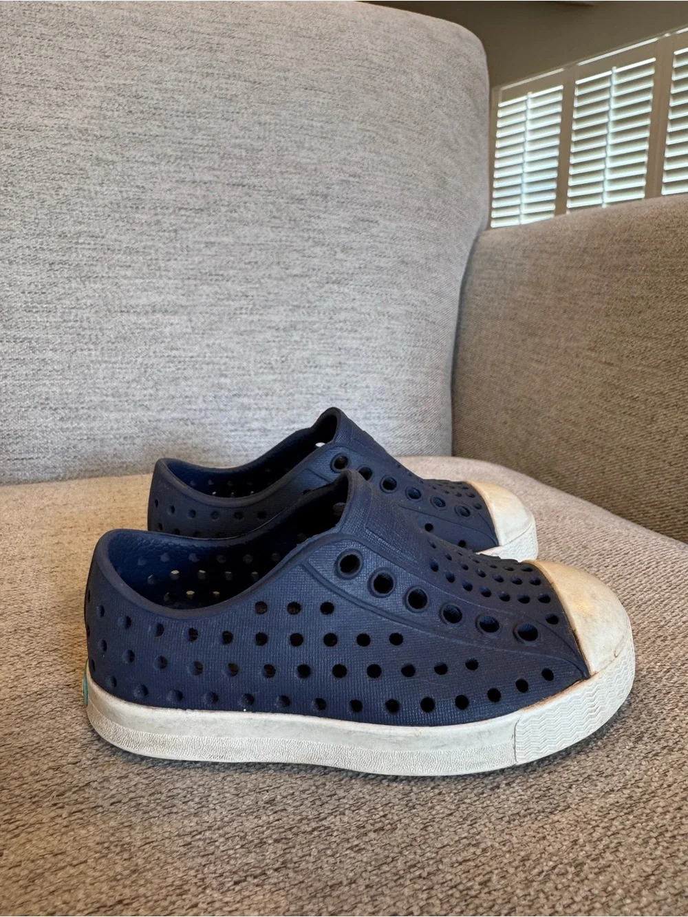 Native Jefferson Perforated Sneakers - Navy